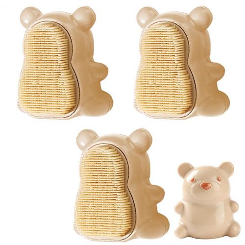 3 Stück Nagel Reinigungsbürsten, Nagelbürste Bären, Nagelfinger Reinigungsbürste, Schrubb Reinigungs Waschbürsten, Kreative, Leicht Zu Greifende Nagelreinigungsbürsten Für Kinder von Fierudeng