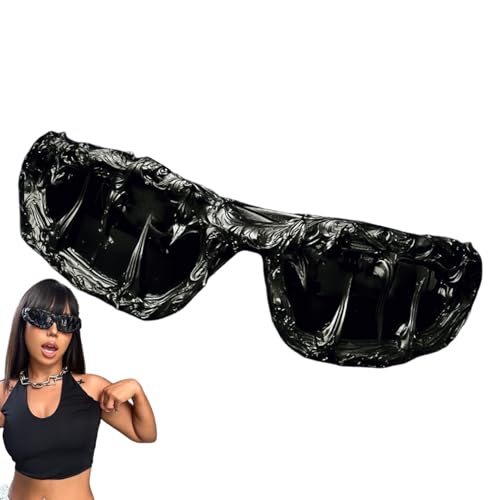 Fierudeng Halloween Sonnenbrillen | Halloween Brille Kostümzubehör | Mode Dunkel Stil UV400 Schutz Unisex Jugendliche Festival Disco von Fierudeng