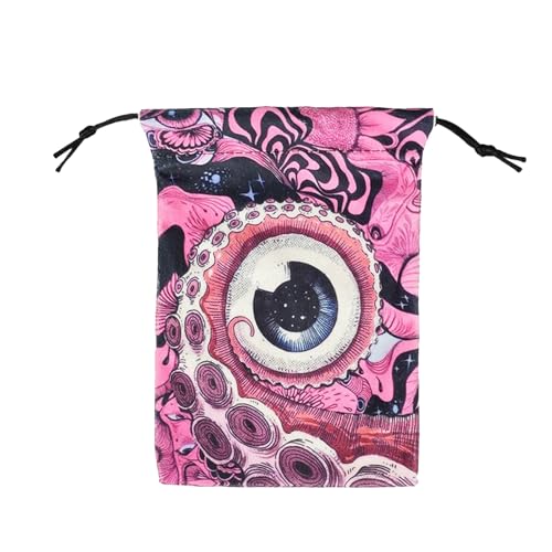 Fierudeng Tarot Tasche | Tarotkarten Samt Aufbewahrungstasche | Schützende Umhüllung Organizer Für Wahrsagerei Zubehör | Für Würfel Kristall Rune Enthusiasten Anfänger Jugendliche Erwachsene Reise von Fierudeng