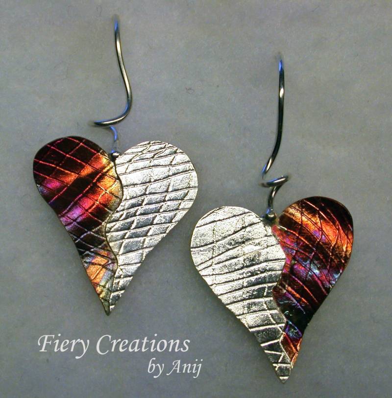 Two Hearts One - Secrets Of The Heart Collection Kupfer Und Sterling Silber von FieryCreations