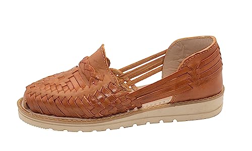 Fiesta Brands Huarache Damen-Sandalen, Leder, mexikanische Schuhe, handgefertigt, Braun, 39.5 EU Fiesta Brands Huarache Damen-Sandalen, Leder, mexikanische Schuhe, handgefertigt, Braun, 39.5 EU von Fiesta Brands