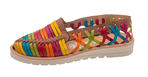 Fiesta Brands Mexikanische Damen-Sandalen, Regenbogenstreifen, 40.5 EU Fiesta Brands Mexikanische Damen-Sandalen, Regenbogenstreifen, 40.5 EU von Fiesta Brands