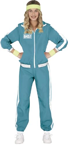 FIESTAS GUIRCA Grüner 90er oder 80er Trainingsanzug Fasching Damen - 80 er Jahre Kostüm Damen - Grüner 80er Jahre Jogginganzug - 90er Jahre Outfit für Karneval, Bad Taste Outfit (M) von FIESTAS GUIRCA