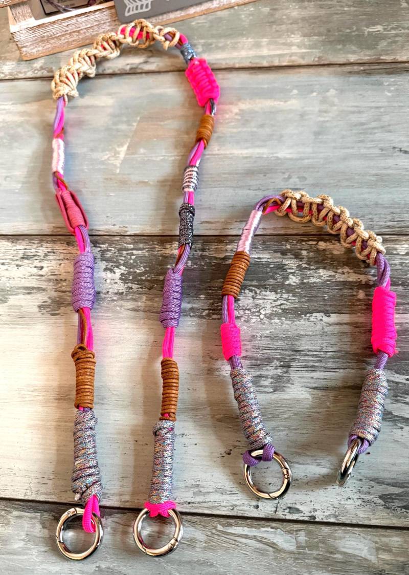 Handgefertigter Makramee Schultergurt Riemen Handygurt Handykette Verstellbar Individualisierbar von Fiffychic