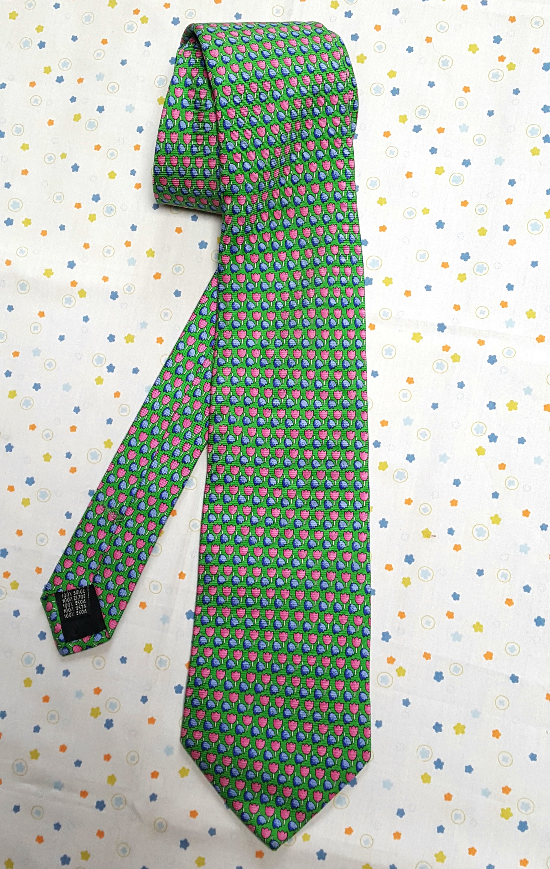 Grimaldi Herren Krawatte. Grüne Tulpe Muster. Vintage Reine Seide Hergestellt in Italien. Zubehör. Geschenk Für Männer. Hochzeit. Geburtstag Grimaldi Herren Krawatte. Grüne Tulpe Muster. Vintage Reine Seide Hergestellt in Italien. Zubehör. Geschenk Für Männer. Hochzeit. Geburtstag von FifisDream