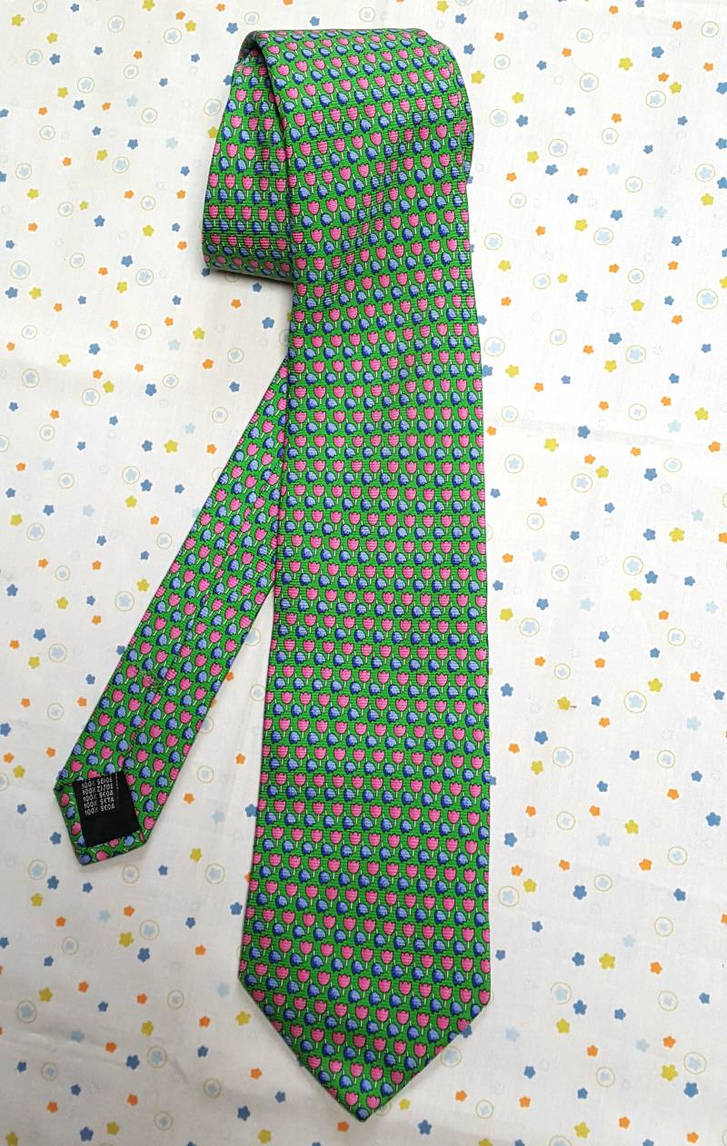 Grimaldi Herren Krawatte. Grüne Tulpe Muster. Vintage Reine Seide Hergestellt in Italien. Zubehör. Geschenk Für Männer. Hochzeit. Geburtstag Grimaldi Herren Krawatte. Grüne Tulpe Muster. Vintage Reine Seide Hergestellt in Italien. Zubehör. Geschenk Für Männer. Hochzeit. Geburtstag von FifisDream