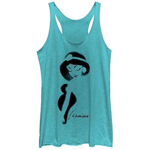 Aladdin Damen Jasmine Graffiti Print Racerback Tank Top - - Mittel von Fifth Sun