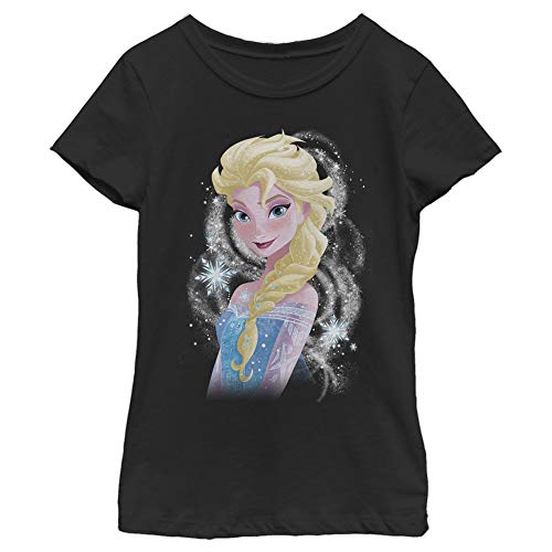 Disney Mädchen Frozen Elsa Swirl T-shirt T-Shirt, Schwarz, XS Disney Mädchen Frozen Elsa Swirl T-shirt T-Shirt, Schwarz, XS von Fifth Sun
