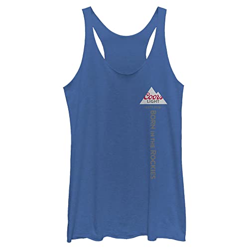 Fifth Sun Damen Brewing Company Born Down The Coors Women's Racerback Tank Top Hemd, Royal Blue Heather, Klein von Fifth Sun