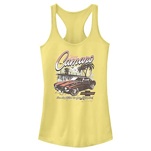 Fifth Sun General Motors Damen Tanktop Lt Vintage Camaro Racerback, Gelb (Banana), Mittel von Fifth Sun