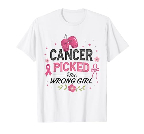 Krebs hat mit dem falschen Mädchen gekämpft Brustkrebs T-Shirt Krebs hat mit dem falschen Mädchen gekämpft Brustkrebs T-Shirt von Fight Breast Cancer, Breast Cancer Warrior