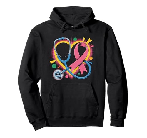 Rosa Stethoskop Krankenschwester Medizinisches Brustkrebs-Bewusstsein Frauen Pullover Hoodie von Fight Cancer