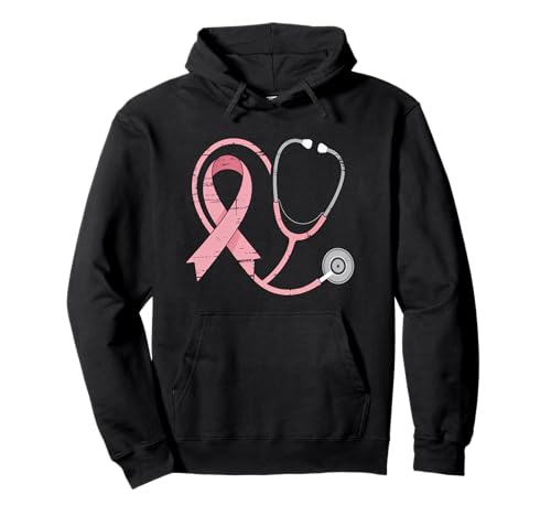 Rosa Stethoskop Krankenschwester Medizinisches Brustkrebs-Bewusstsein Frauen Pullover Hoodie von Fight Cancer