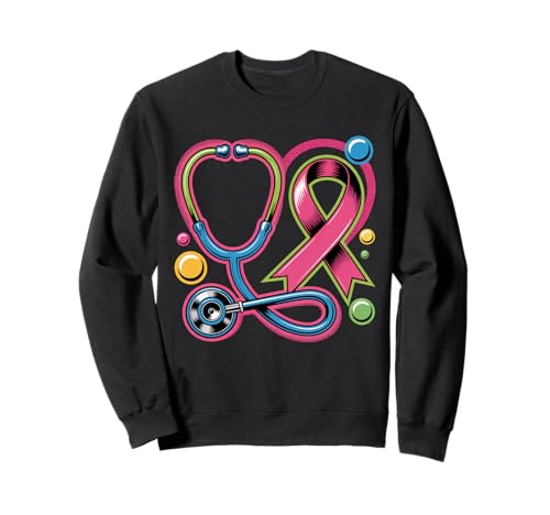 Rosa Stethoskop Krankenschwester Medizinisches Brustkrebs-Bewusstsein Frauen Sweatshirt von Fight Cancer