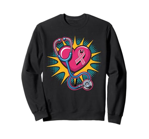 Rosa Stethoskop Krankenschwester Medizinisches Brustkrebs-Bewusstsein Frauen Sweatshirt von Fight Cancer