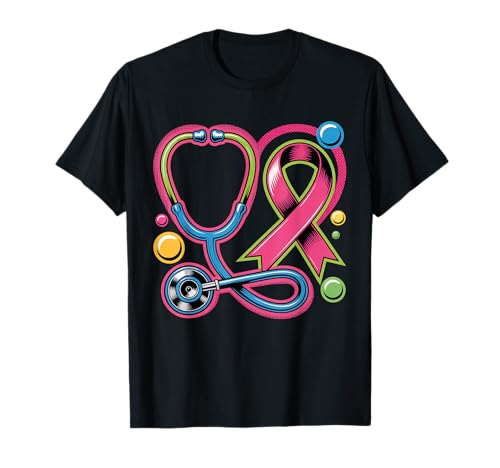 Rosa Stethoskop Krankenschwester Medizinisches Brustkrebs-Bewusstsein Frauen T-Shirt von Fight Cancer