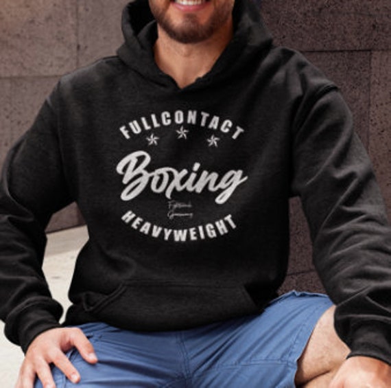Boxing Full Contact Martial Arts Fitness Gym Present Gift Men Training Birthday Christmas Kickboxing Muay Thai Hoodie von FightMerch
