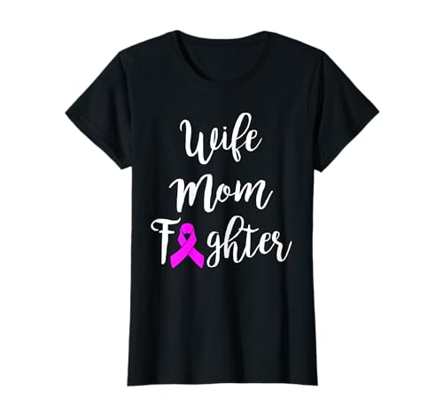 Frau Mama Kämpfer Krebs Unterstützung T-Shirt Frau Mama Kämpfer Krebs Unterstützung T-Shirt von Fighting Cancer Awareness