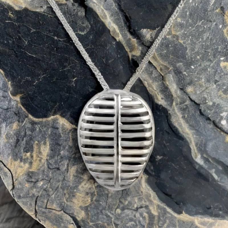 Kendo Mask "Men Gane' Anhänger - Handgefertigt Aus Sterling Silber 8.2 Gramm von FightingSpiritShop