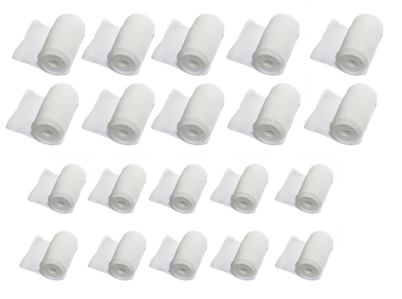 varivendo Bandage varivendo Notizblock + 20 Stück FIGO elastische Fixierbinde (Set, 20-tlg., elastische Fixierbinden), Mullbinde Fixierbinde Bandage Komfortverband von varivendo