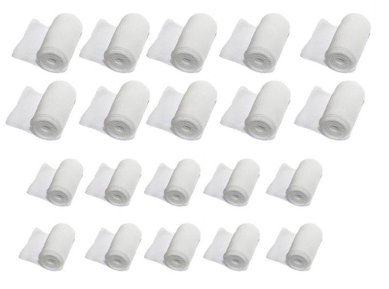 varivendo Bandage varivendo Notizblock + 20 Stück FIGO elastische Fixierbinde (Set, 20-tlg., elastische Fixierbinden), Mullbinde Fixierbinde Bandage Komfortverband von varivendo