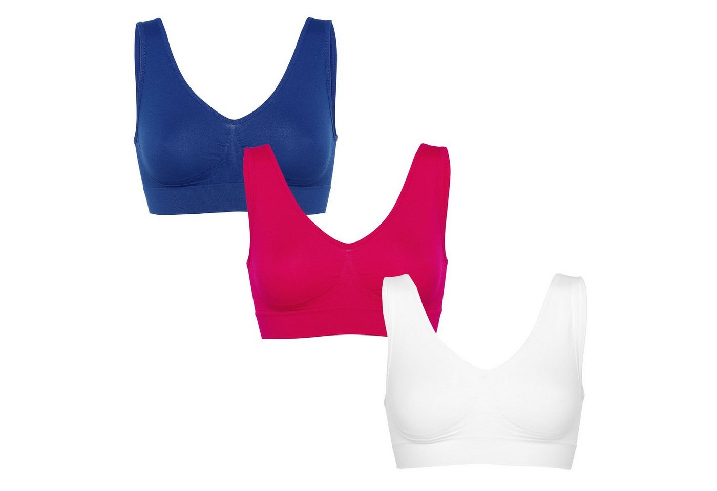 Figur Body Set: Bustier Bügellos-Bustier elastisch (Set, unterschiedl. Farben) bügellos mit nahtloser Verarbeitung mit nahtloser Verarbeitung von Figur Body