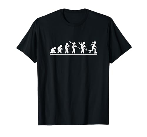 Eiskunstläuferin Evolution Damen Lustiges Eislaufen T-Shirt Eiskunstläuferin Evolution Damen Lustiges Eislaufen T-Shirt von Figure And Ice Skating Gifts For Girls