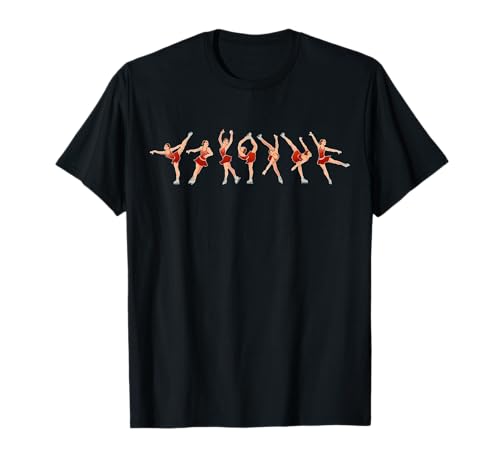 Eiskunstläufer Mädchen Schlittschuh Rot Comp Ice Dancer Skates T-Shirt Eiskunstläufer Mädchen Schlittschuh Rot Comp Ice Dancer Skates T-Shirt von Figure Skating Tees NYC