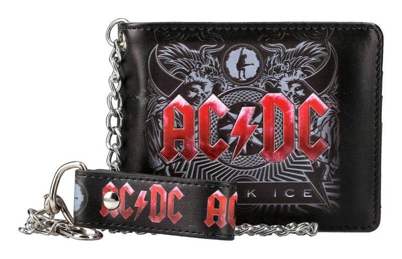 Figuren Shop GmbH Geldbörse AC/DC Geldbeutel - Black Ice - Metall Geldbörse Merchandise von Figuren Shop GmbH