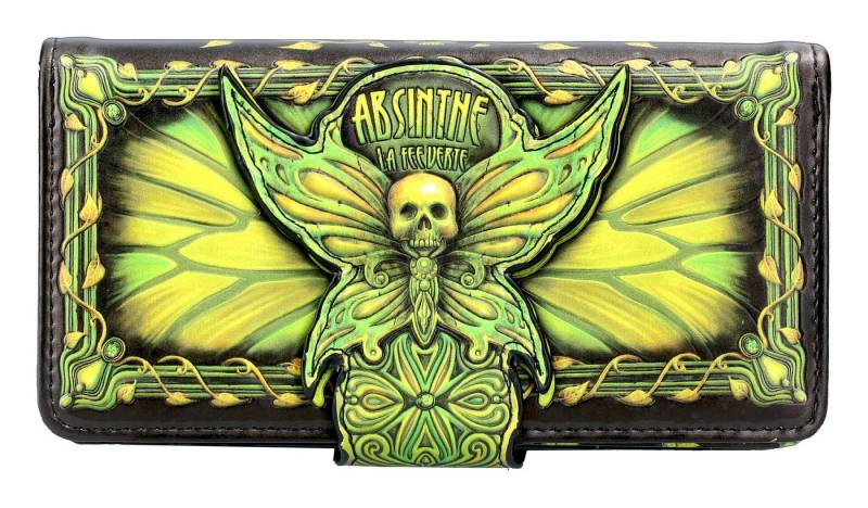 Figuren Shop GmbH Geldbörse Geldbörse - Absinthe La Fee Verte - Fantasy Gothic von Figuren Shop GmbH