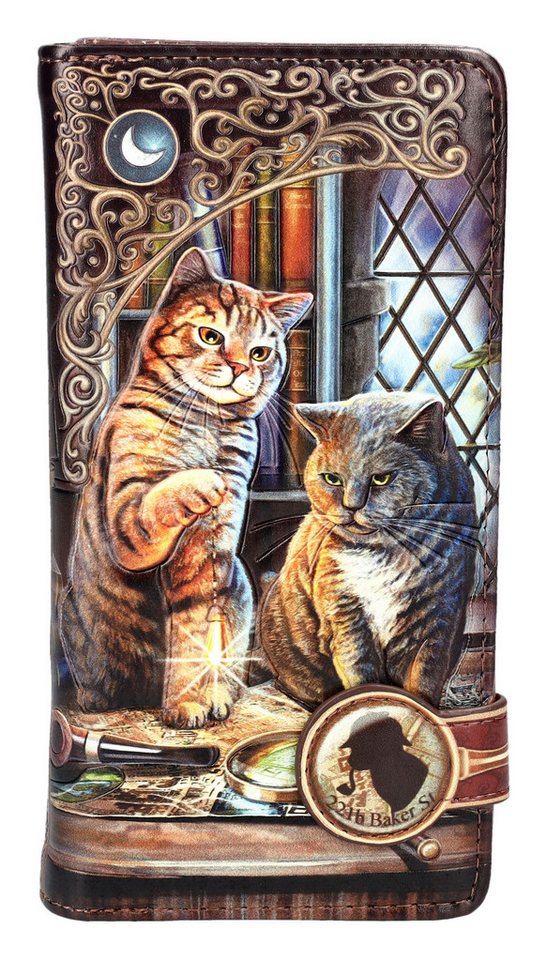 Figuren Shop GmbH Geldbörse Geldbörse Katzen - Purrlock Holmes - Fantasy Geldbeutel Lisa Parker von Figuren Shop GmbH