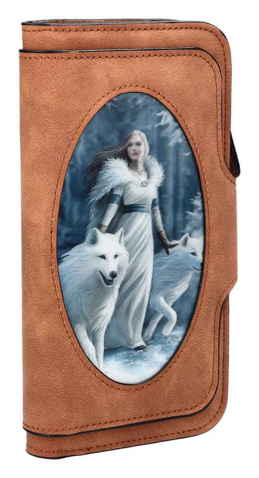 Figuren Shop GmbH Geldbörse Geldbörse Wolf - Winter Guardians - Anne Stokes Fantasy Geldbeutel von Figuren Shop GmbH