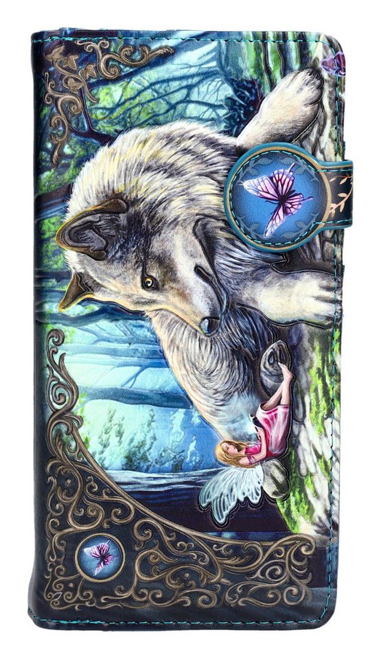 Figuren Shop GmbH Geldbörse Geldbörse Wolf mit Elfe - Fairy Stories - Lisa Parker Geldbeutel von Figuren Shop GmbH
