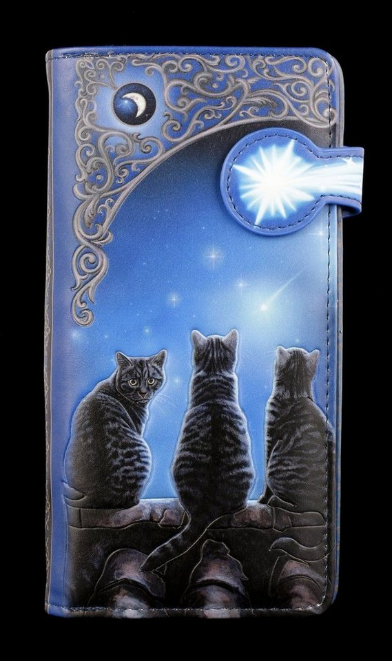 Figuren Shop GmbH Geldbörse Geldbörse mit Katzen - Wish Upon A Star - geprägt - Lisa Parker Tier Geldbeutel von Figuren Shop GmbH