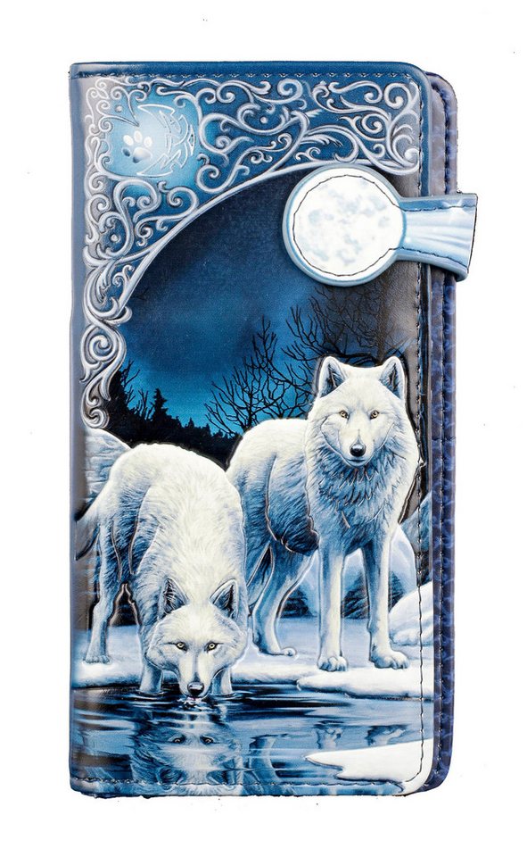 Figuren Shop GmbH Geldbörse Geldbörse mit Wölfen - Warriors of Winter - geprägt - Lisa Parker von Figuren Shop GmbH