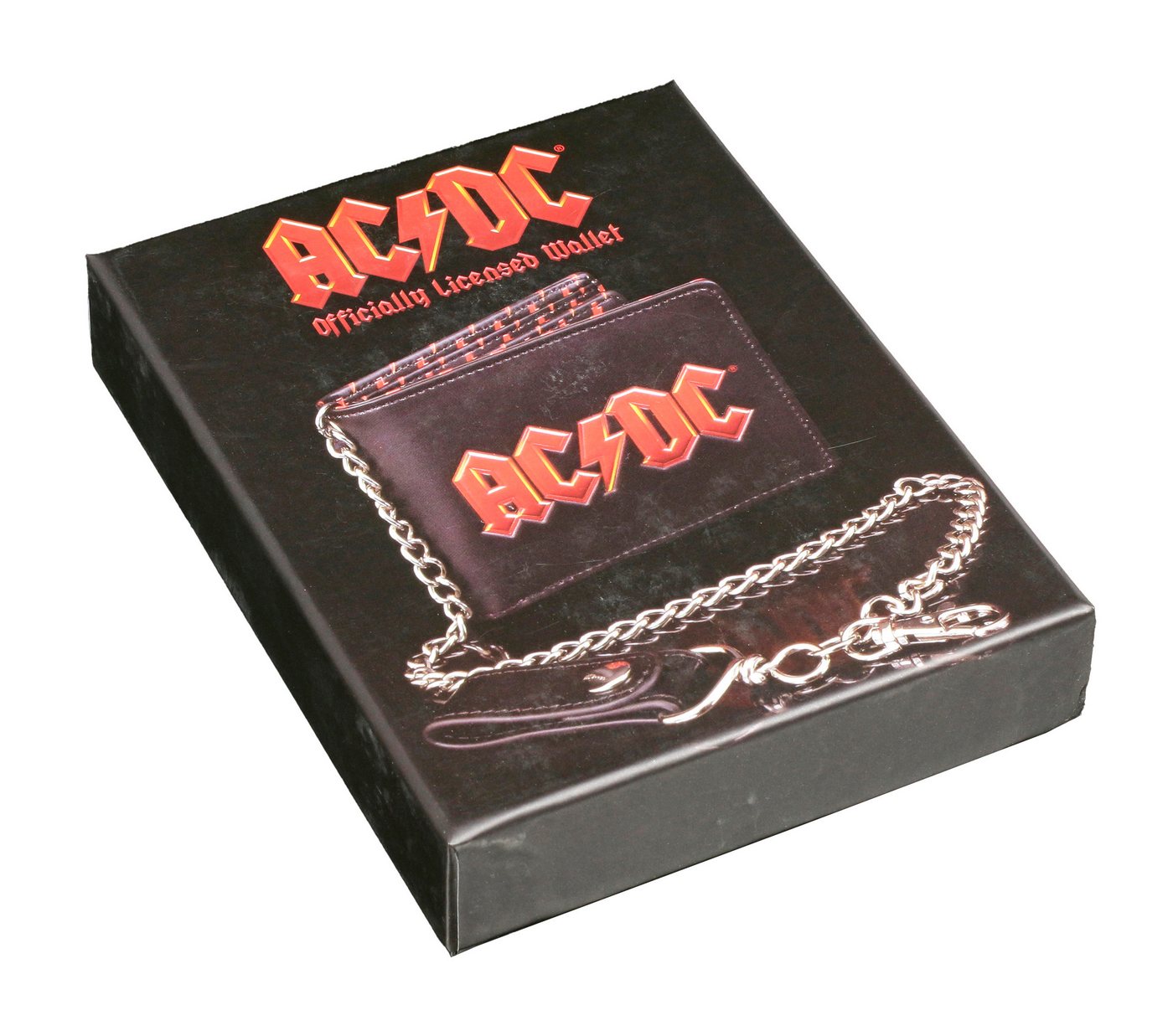 Figuren Shop GmbH Geldbörse Herren Geldbörse - AC/DC Logo mit Kette - Merchandise von Figuren Shop GmbH