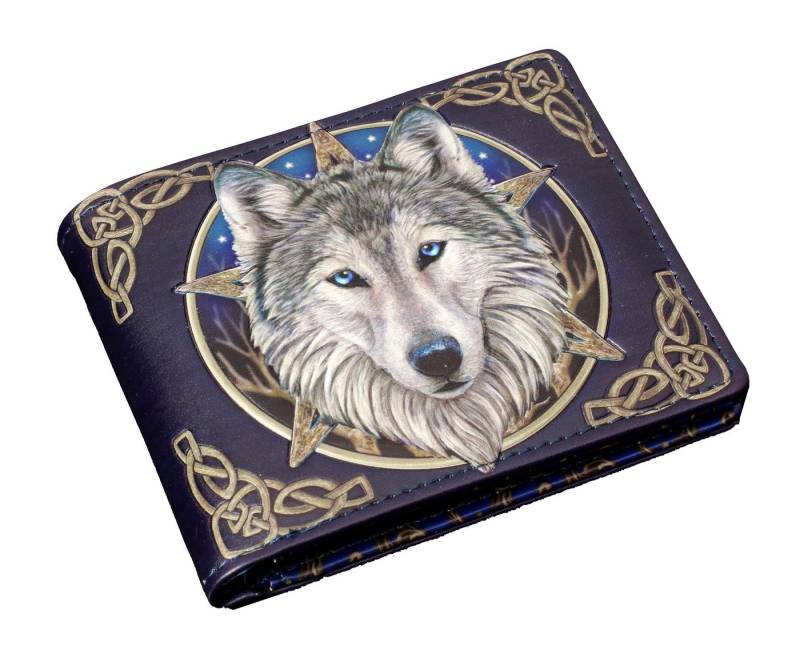 Figuren Shop GmbH Geldbörse Herren Geldbörse mit Wolf - Wild One - geprägt Lisa Parker Geldbeutel von Figuren Shop GmbH