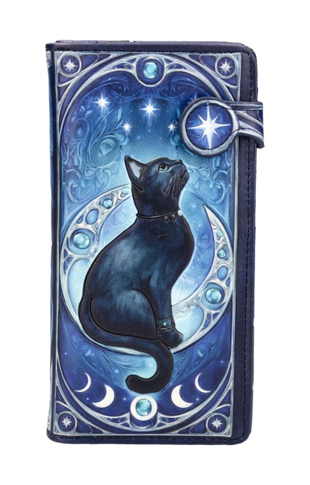 Figuren Shop GmbH Geldbörse Katze Portemonnaie – Magic Moon Katze Börse 19 cm magischer Geldbeutel von Figuren Shop GmbH