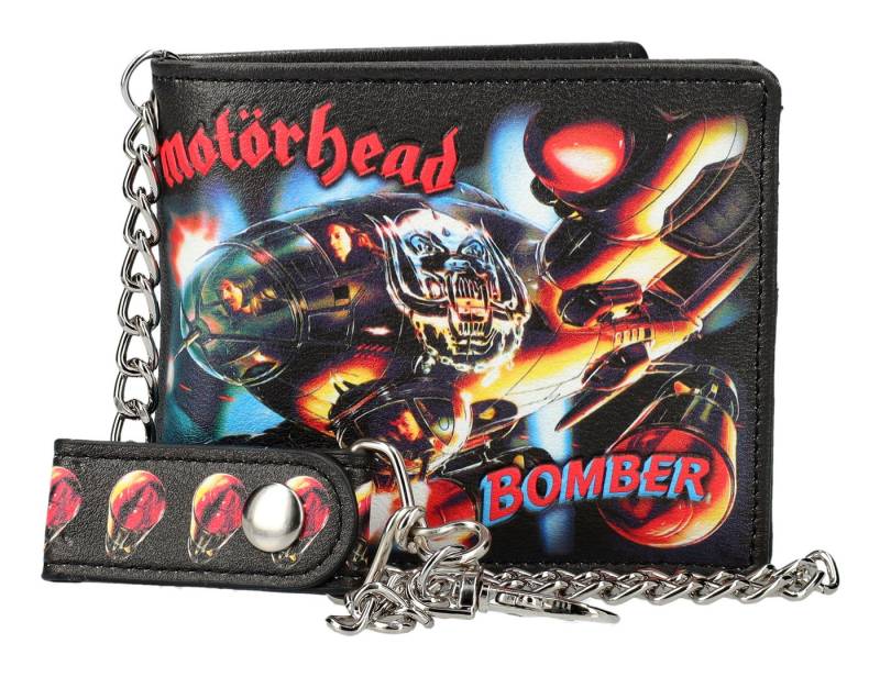 Figuren Shop GmbH Geldbörse Motörhead Bomber Geldbeutel – Fan‑Wallet mit Kette 9,5 cm Geldbörse von Figuren Shop GmbH