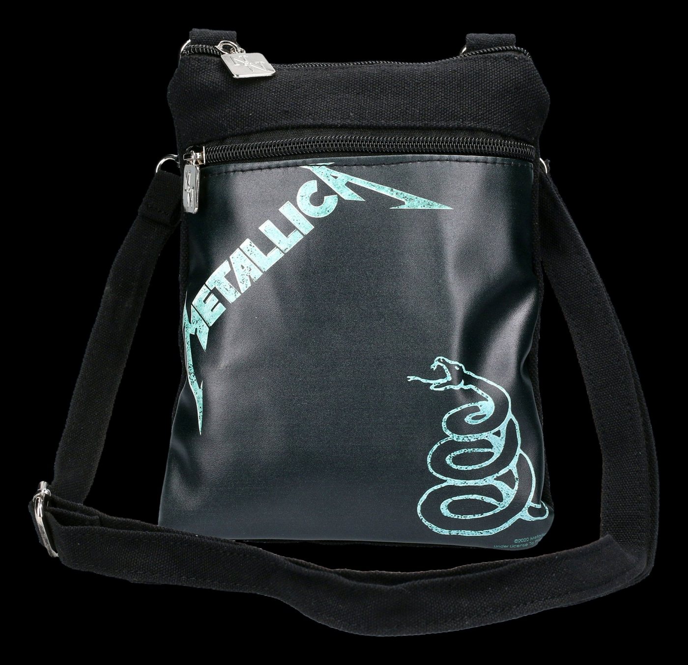 Figuren Shop GmbH Schultertasche Schultertasche - Metallica The Black Album - Offizielles Merchandise von Figuren Shop GmbH