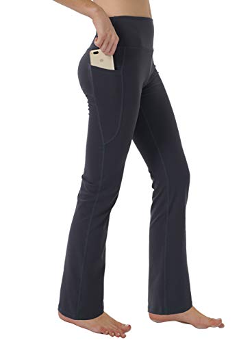 Fiita Damen High Waist Bootcut Yoga Hose mit Taschen Bauchkontrolle Workout Laufhose Lange Bootleg Flare Hose in Dunkelgrau Small Fiita Damen High Waist Bootcut Yoga Hose mit Taschen Bauchkontrolle Workout Laufhose Lange Bootleg Flare Hose in Dunkelgrau Small von Fiita