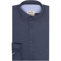 Fil Noir Gemustertes Hemd aus Baumwolle, Shaped Fit in 42 von Fil Noir