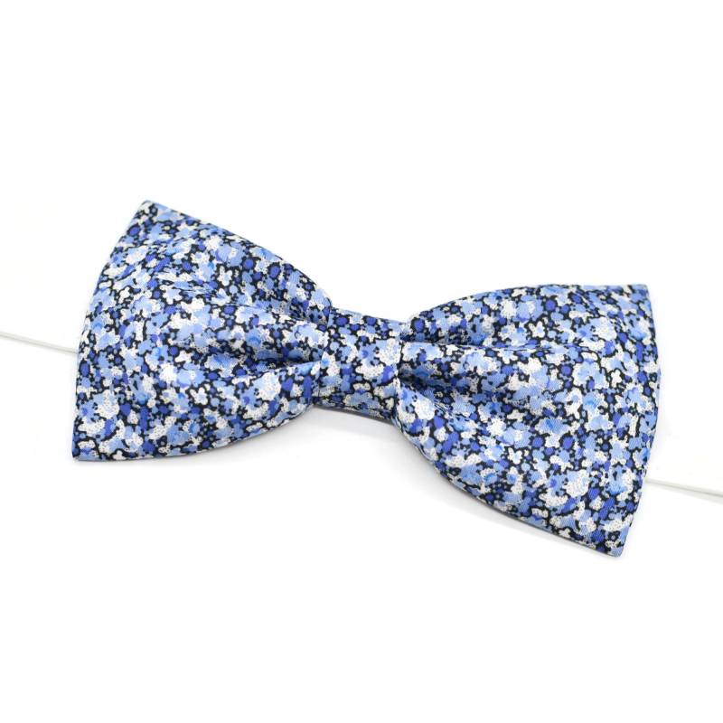 Fliege/Manschettenknöpfe Einstecktuch Liberty Blau Pfeffer Herren Kind Baby von FilGoodCreations