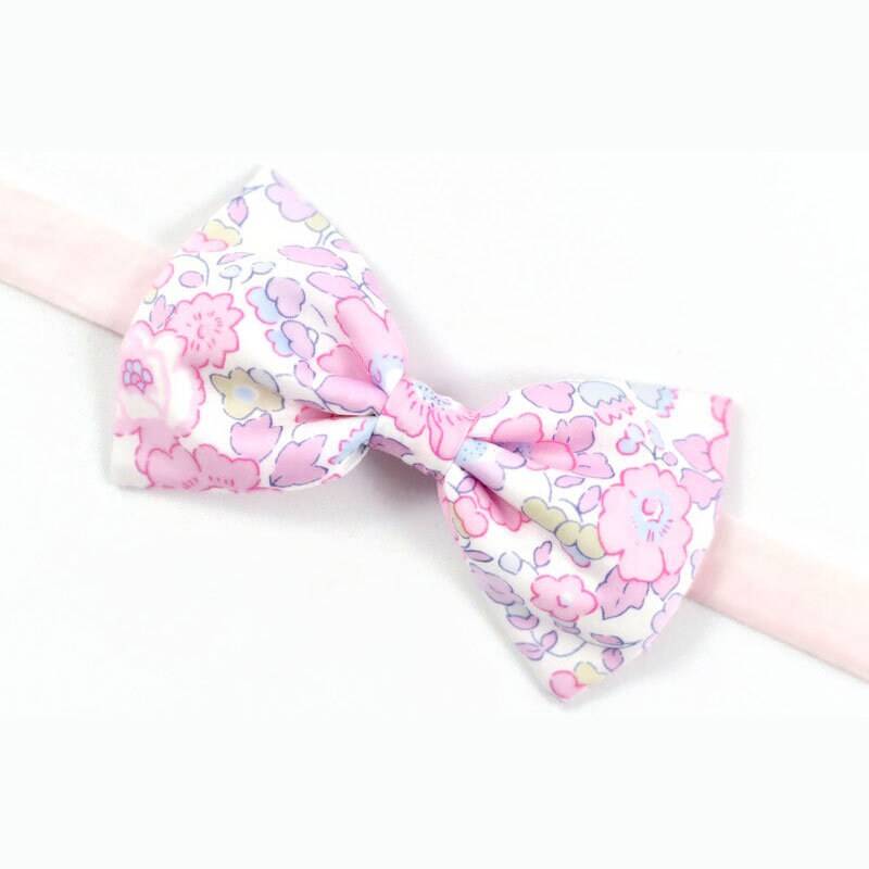 Fliege Liberty Rosa Betsy Blotting Blass Blumen Mann Kind Baby von FilGoodCreations