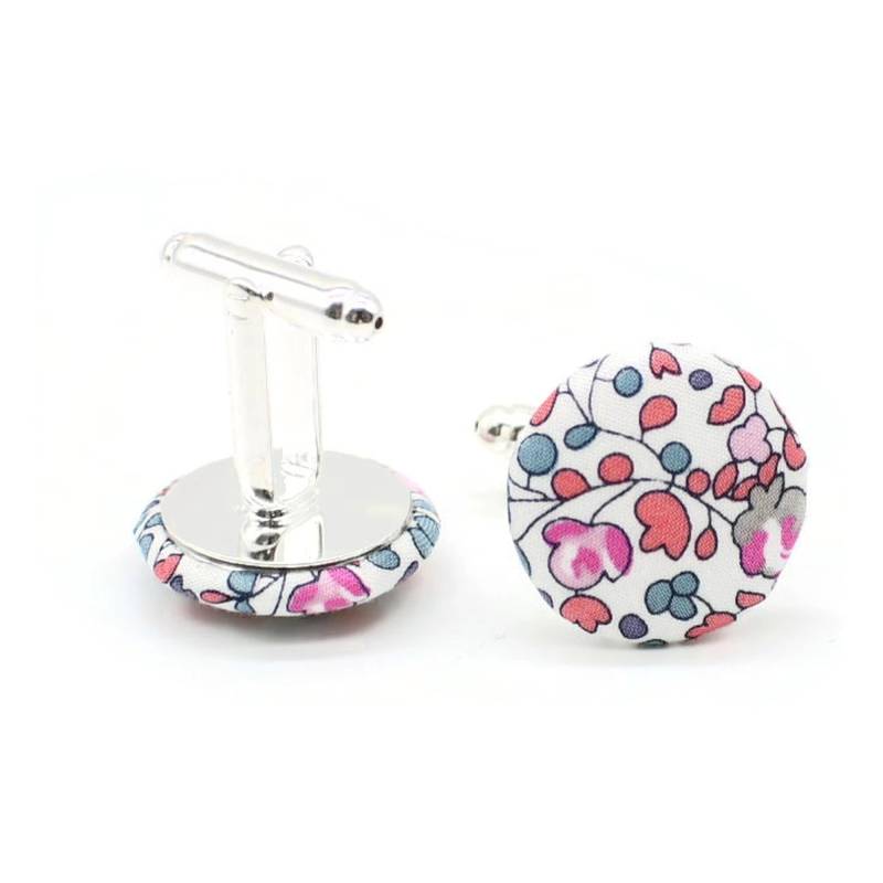 Manschettenknöpfe Mit Kleinen Blumen in Pastellrosa Von Liberty Eloise von FilGoodCreations