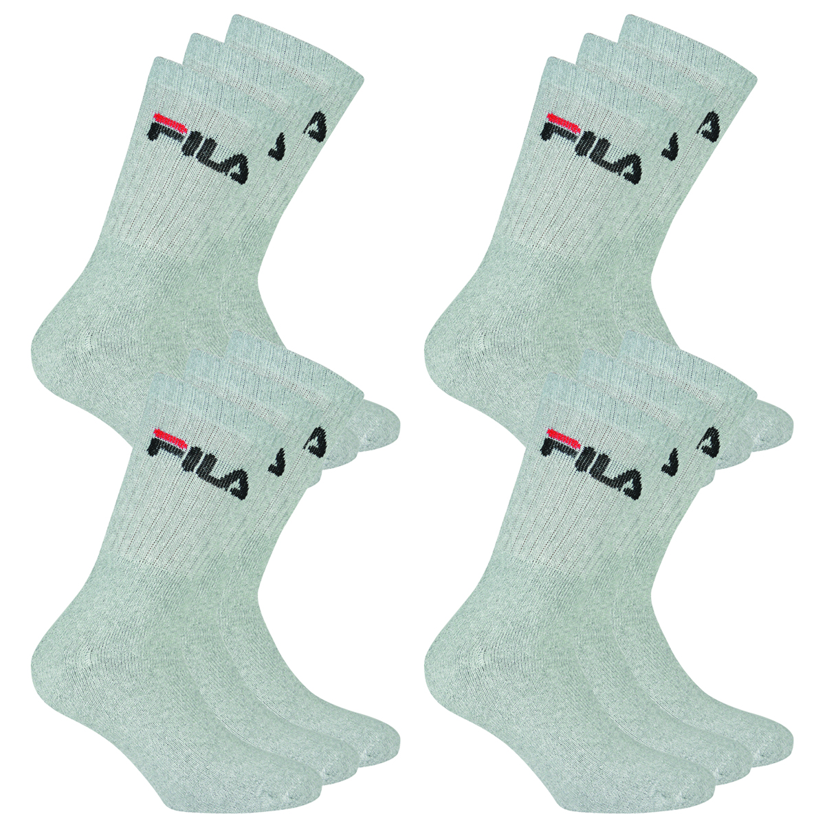 12 Paar Fila Herren Sportsocken Tennissocken Socken F9505 von Fila