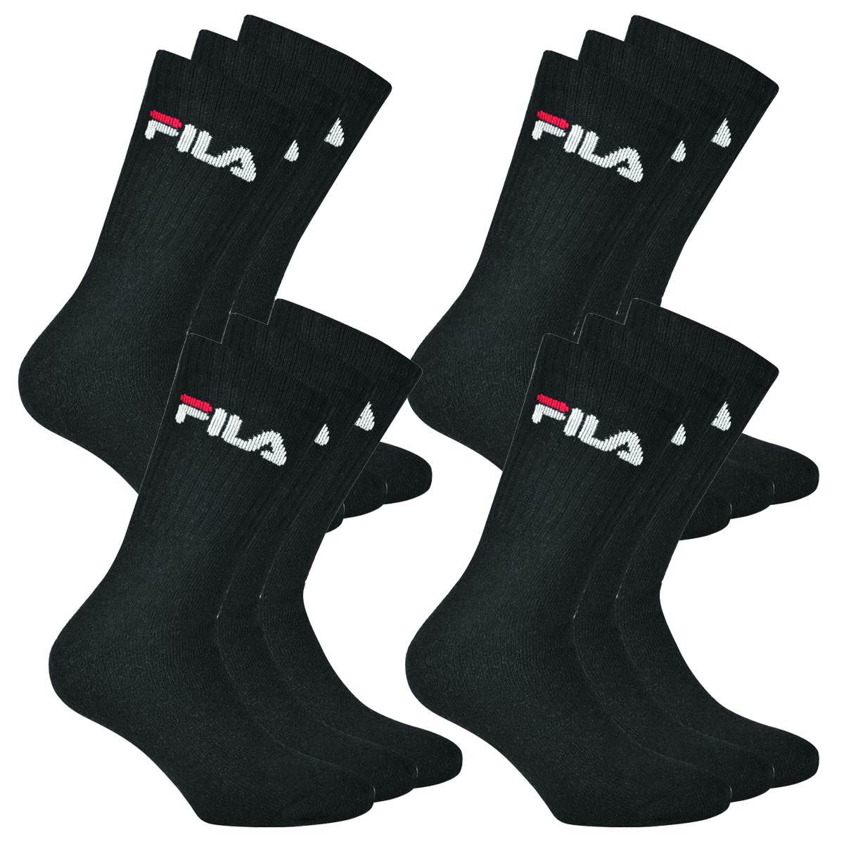 12 Paar Fila Herren Sportsocken Tennissocken Socken F9505 von Fila