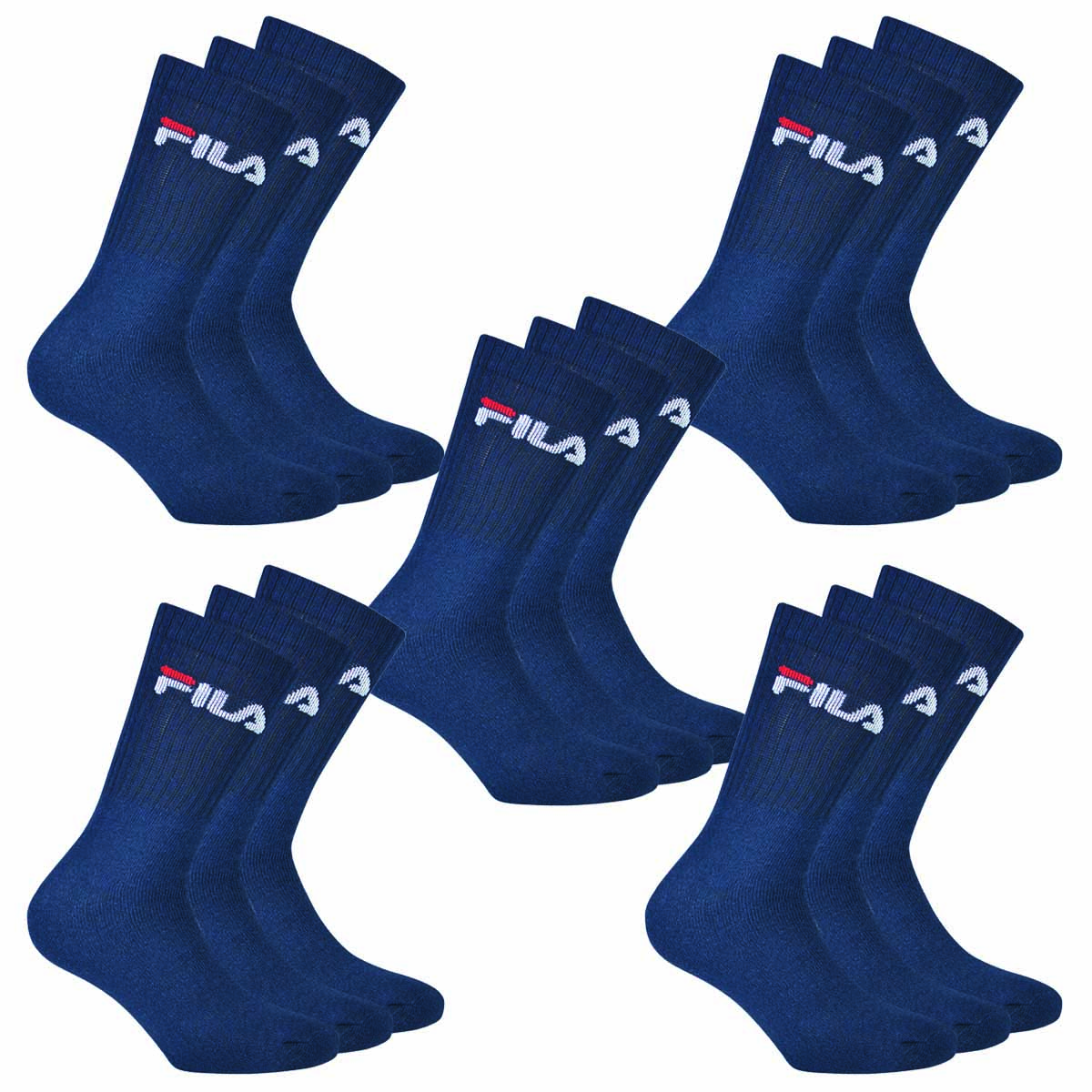 15 Paar Fila Herren Sportsocken Tennissocken Socken F9505 von Fila