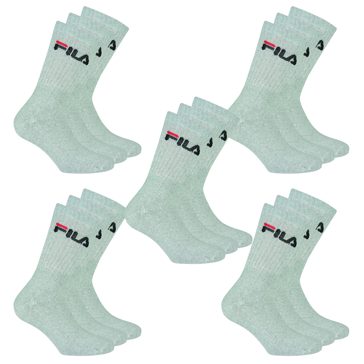 15 Paar Fila Herren Sportsocken Tennissocken Socken F9505 von Fila