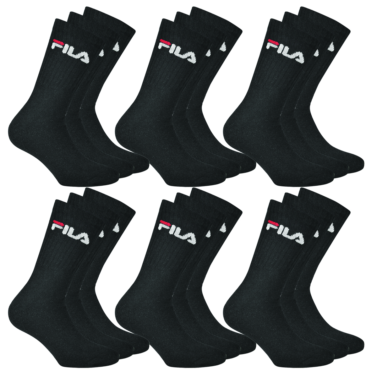 18 Paar Fila Herren Sportsocken Tennissocken Socken F9505 von Fila